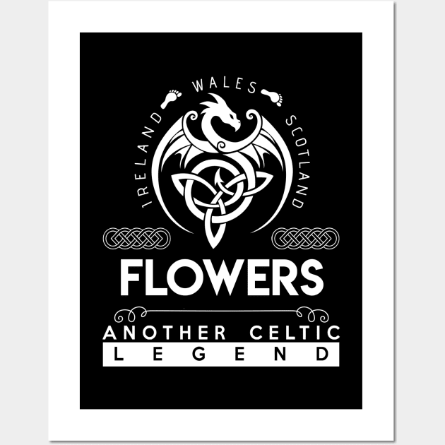 Flowers Name T Shirt - Another Celtic Legend Flowers Dragon Gift Item Wall Art by harpermargy8920